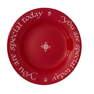 Red Special Occasion Plate